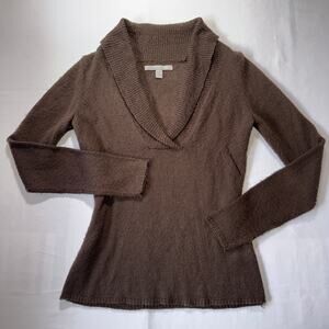 Old Navy Brown Shawl Collar Sweater Size Small
